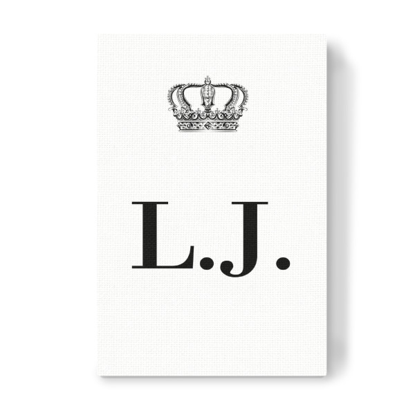 Leinwandbild "King LJ" artboxONE - Schwarzweiß,Buchstaben
