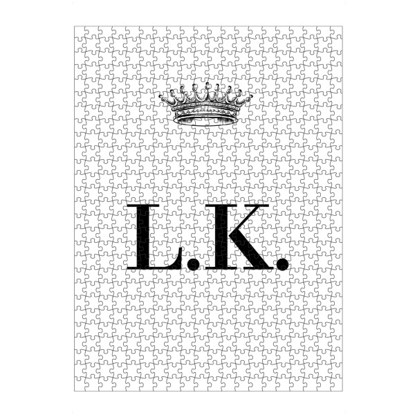 Puzzle Ravensburger "Queen LK" artboxONE - Schwarzweiß,Buchstaben