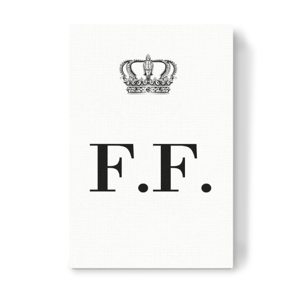 Leinwandbild "King FF" artboxONE - Schwarzweiß,Buchstaben