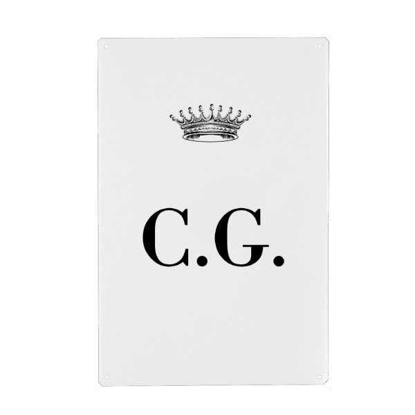 Holzbild "Queen CG" artboxONE - Schwarzweiß,Buchstaben