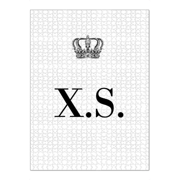 Puzzle Ravensburger "King XS" artboxONE - Schwarzweiß,Buchstaben
