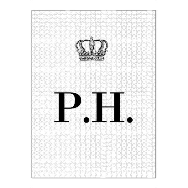 Puzzle Ravensburger "King PH" artboxONE - Schwarzweiß,Buchstaben