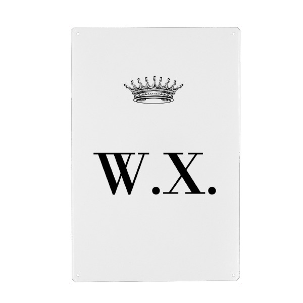 Holzbild "Queen WX" artboxONE - Schwarzweiß,Buchstaben