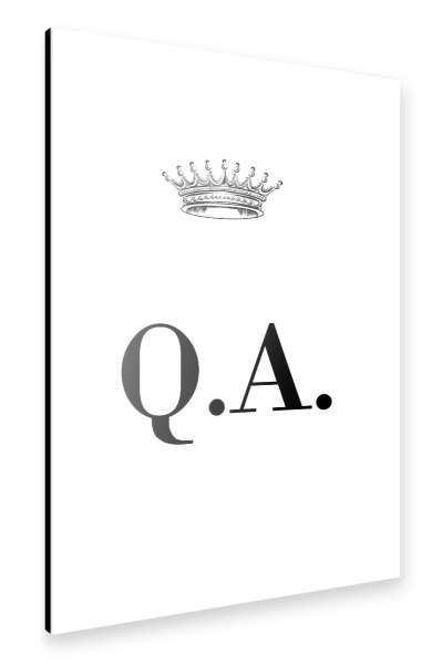 Alu-Dibond "Queen QA" 30x20 cm artboxONE