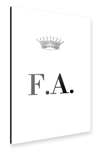 Alu-Dibond "Queen FA" 30x20 cm artboxONE