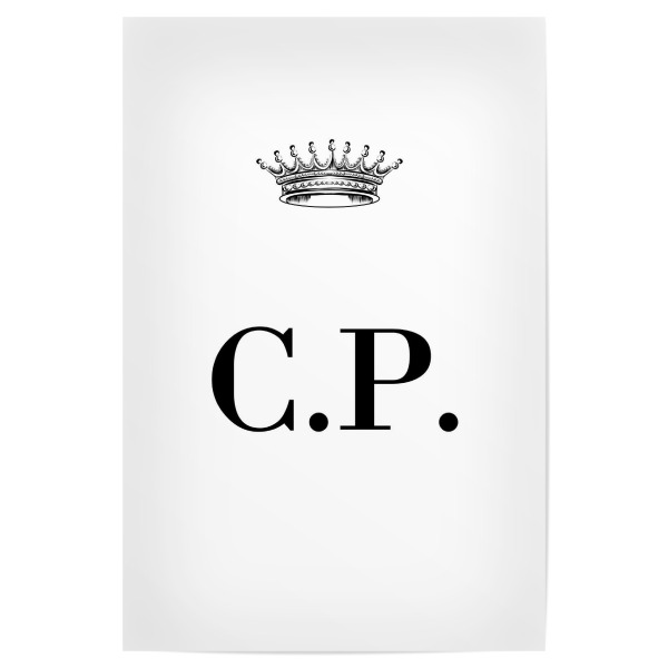 Poster "Queen CP" artboxONE - Schwarzweiß,Buchstaben