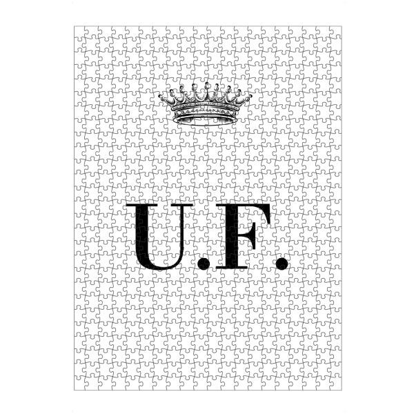 Puzzle Ravensburger "Queen UF" artboxONE - Schwarzweiß,Buchstaben