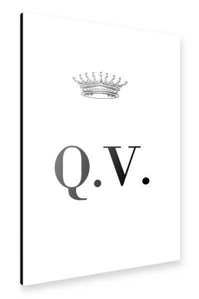 Alu-Dibond "Queen QV" 30x20 cm artboxONE