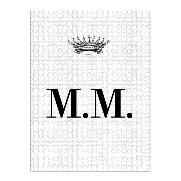 Puzzle Ravensburger "Queen MM" artboxONE - Schwarzweiß,Buchstaben