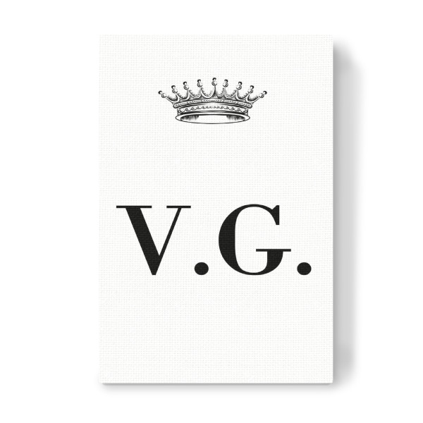 Leinwandbild "Queen VG" artboxONE - Schwarzweiß,Buchstaben