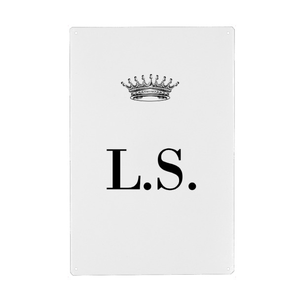 Holzbild "Queen LS" artboxONE - Schwarzweiß,Buchstaben