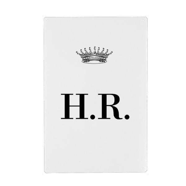 Holzbild "Queen HR" artboxONE - Schwarzweiß,Buchstaben