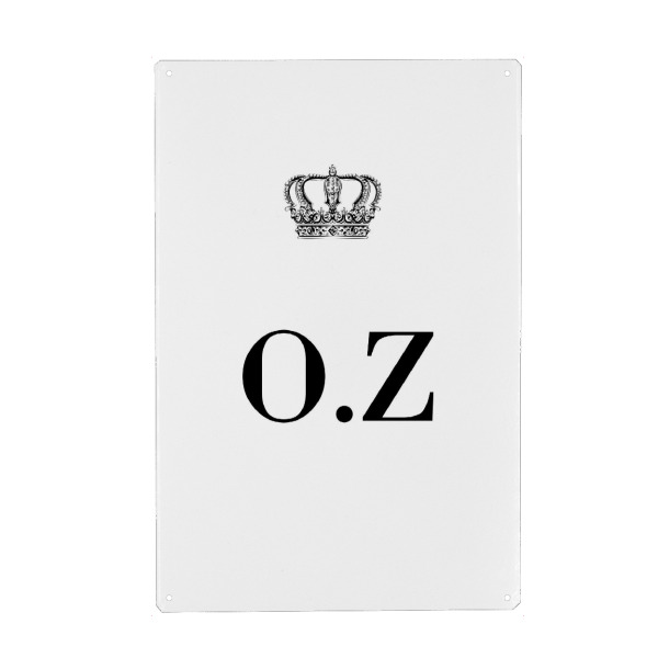 Holzbild "King OZ" artboxONE - Schwarzweiß,Buchstaben