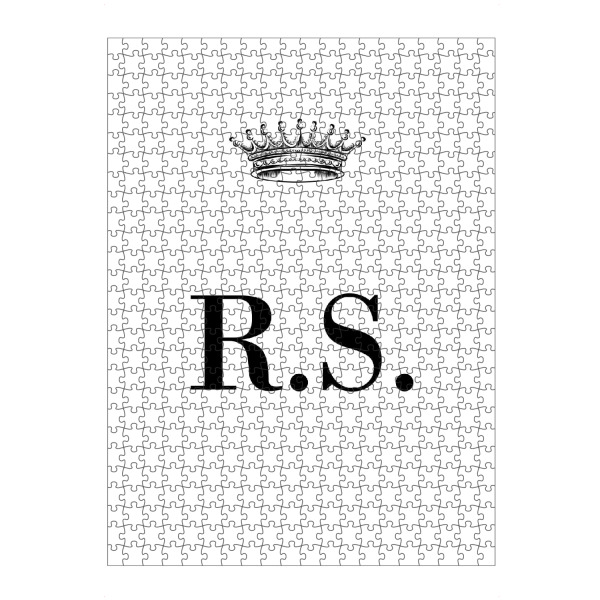 Puzzle Ravensburger "Queen RS" artboxONE - Schwarzweiß,Buchstaben