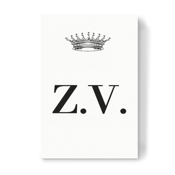 Leinwandbild "Queen ZV" artboxONE - Schwarzweiß,Buchstaben