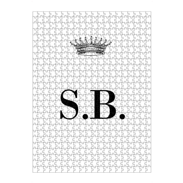 artboxONE Puzzle "Queen SB" artboxONE - Schwarzweiß,Buchstaben