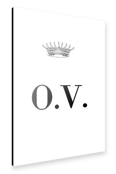 Alu-Dibond "Queen OV" 30x20 cm artboxONE