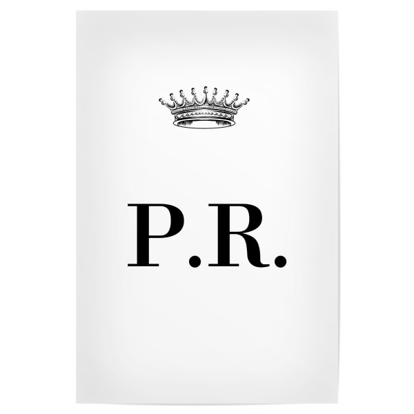 Poster 30x20 cm "Queen PR" artboxONE - Schwarzweiß,Buchstaben