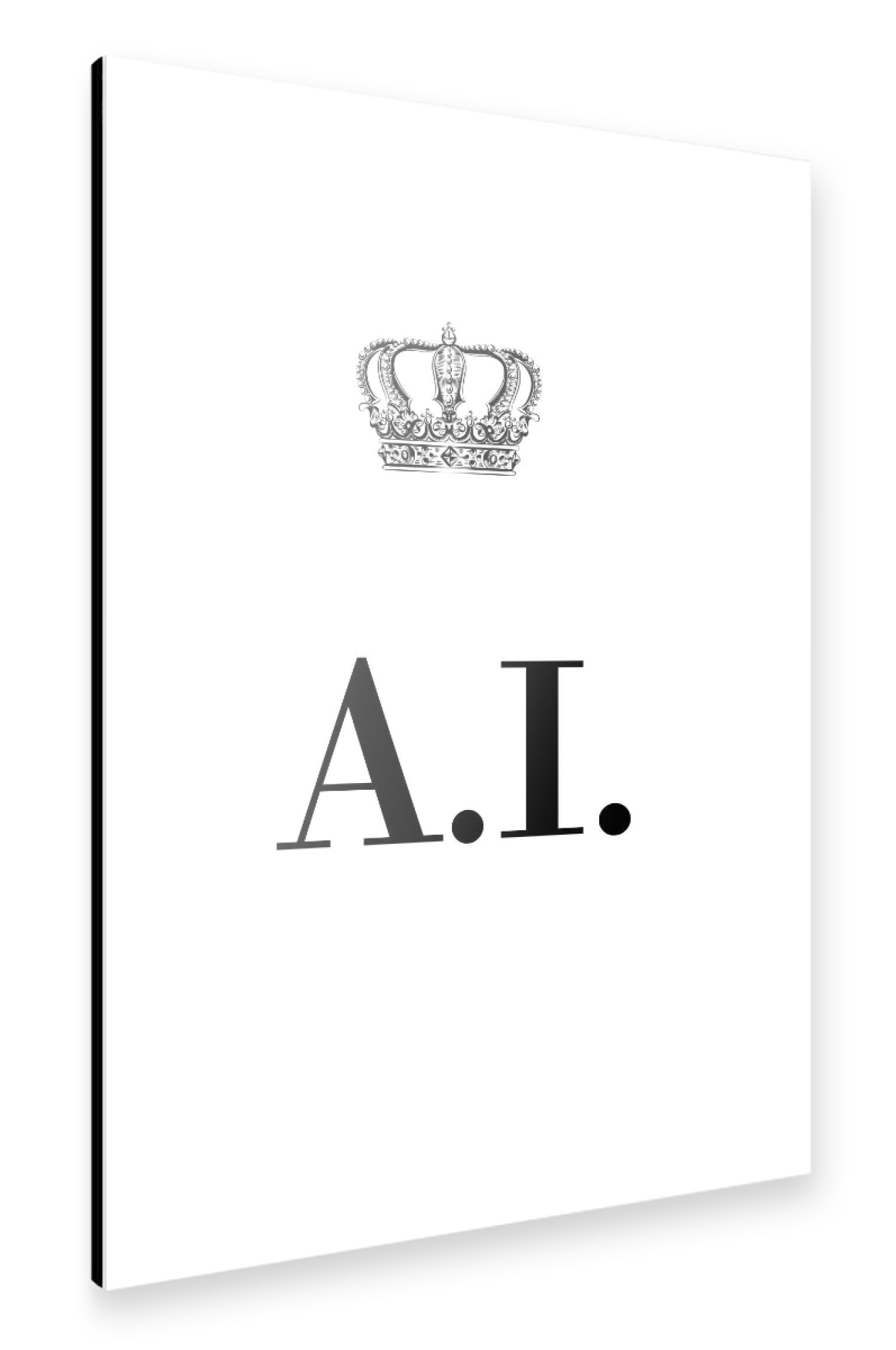 Alu-Dibond "King AI" 30x20 cm artboxONE