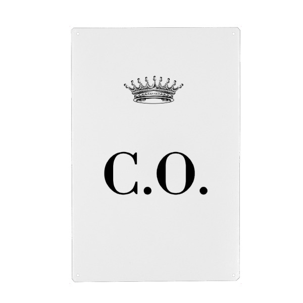 Holzbild "Queen CO" artboxONE - Schwarzweiß,Buchstaben