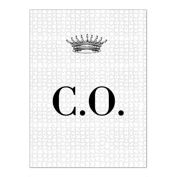 Puzzle Ravensburger "Queen CO" artboxONE - Schwarzweiß,Buchstaben
