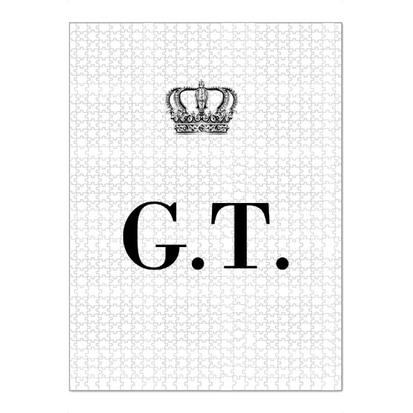 Puzzle Ravensburger "King GT" artboxONE - Schwarzweiß,Buchstaben