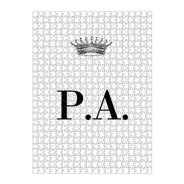 artboxONE Puzzle "Queen PA" artboxONE - Schwarzweiß,Buchstaben