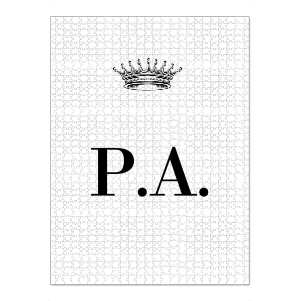 Puzzle Ravensburger "Queen PA" artboxONE - Schwarzweiß,Buchstaben