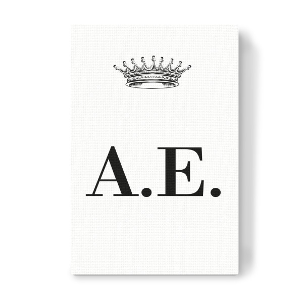 Leinwandbild "Queen AE" artboxONE - Schwarzweiß,Buchstaben