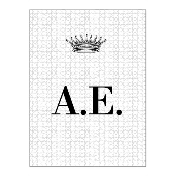 Puzzle Ravensburger "Queen AE" artboxONE - Schwarzweiß,Buchstaben