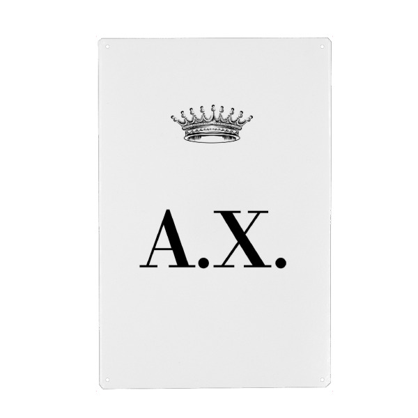 Holzbild "Queen AX" artboxONE - Schwarzweiß,Buchstaben