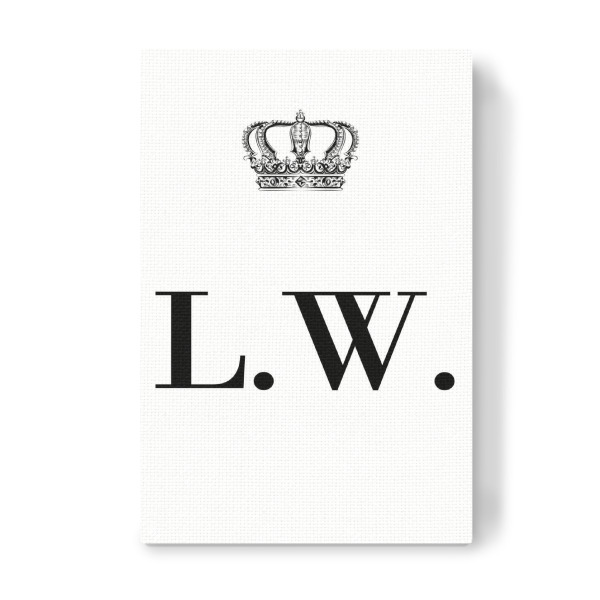 Leinwandbild "King LW" artboxONE - Schwarzweiß,Buchstaben