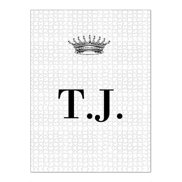 Puzzle Ravensburger "Queen TJ" artboxONE - Schwarzweiß,Buchstaben