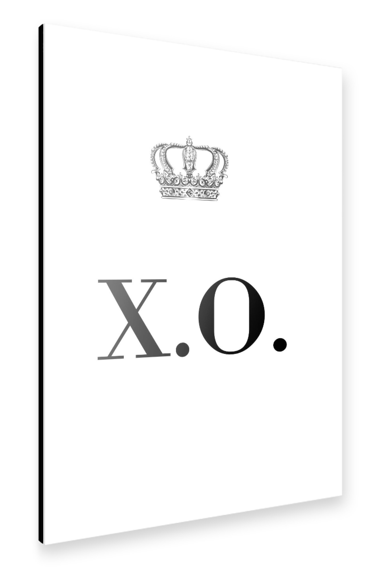 Alu-Dibond "King XO" 75x50 cm artboxONE