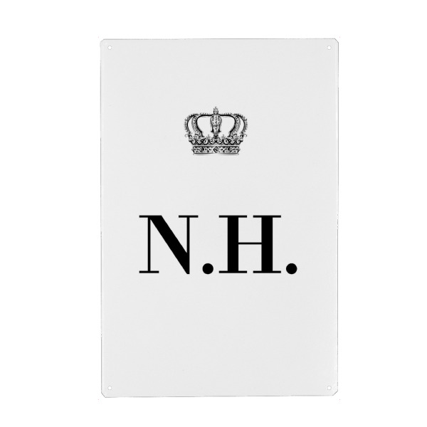 Holzbild "King NH" artboxONE - Schwarzweiß,Buchstaben