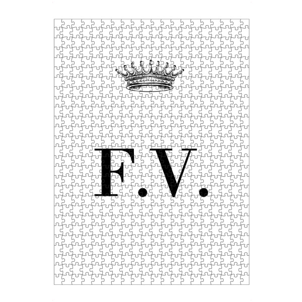 artboxONE Puzzle "Queen FV" artboxONE - Schwarzweiß,Buchstaben