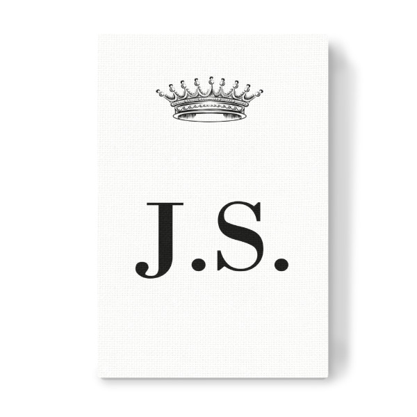 Leinwandbild "Queen JS" artboxONE - Schwarzweiß,Buchstaben