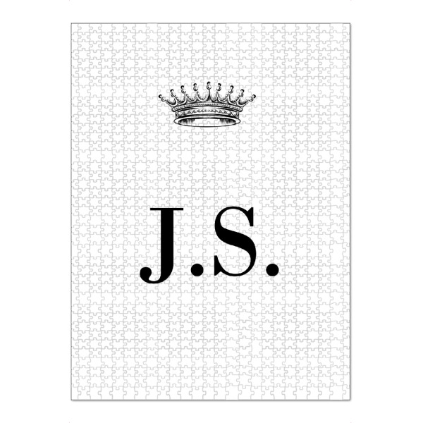 Puzzle Ravensburger "Queen JS" artboxONE - Schwarzweiß,Buchstaben