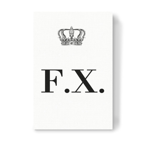 Leinwandbild "King FX" artboxONE - Schwarzweiß,Buchstaben