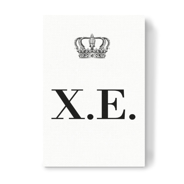 Leinwandbild "King XE" artboxONE - Schwarzweiß,Buchstaben