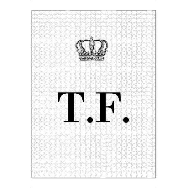 Puzzle Ravensburger "King TF" artboxONE - Schwarzweiß,Buchstaben