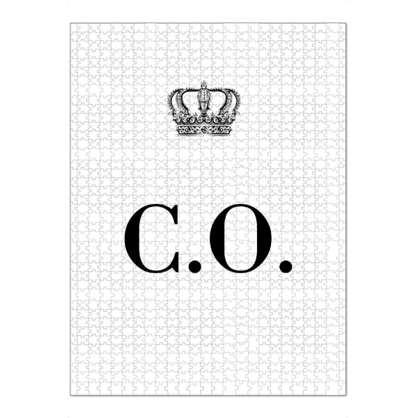 Puzzle Ravensburger "King CO" artboxONE - Schwarzweiß,Buchstaben