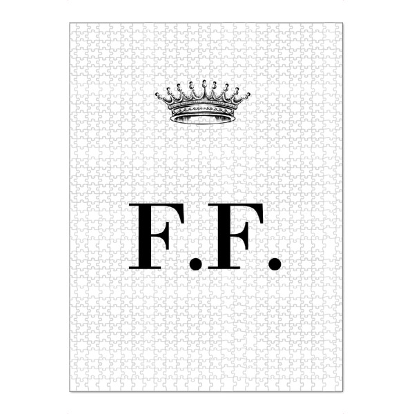 Puzzle Ravensburger "Queen FF" artboxONE - Schwarzweiß,Buchstaben