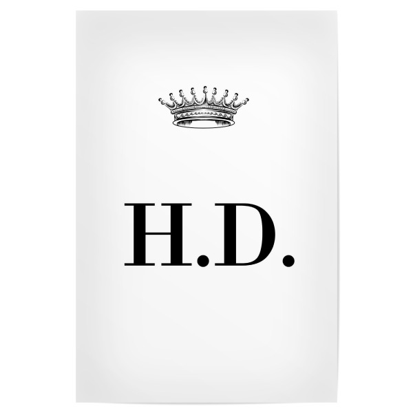 Poster 30x20 cm "Queen HD" artboxONE - Schwarzweiß,Buchstaben