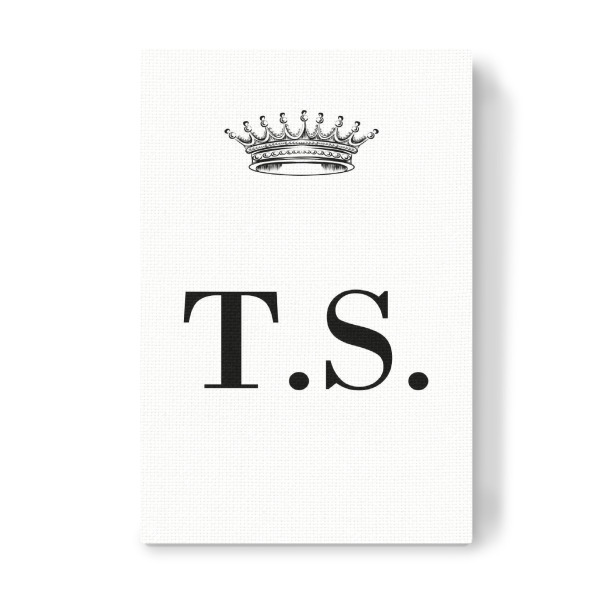 Leinwandbild "Queen TS" artboxONE - Schwarzweiß,Buchstaben