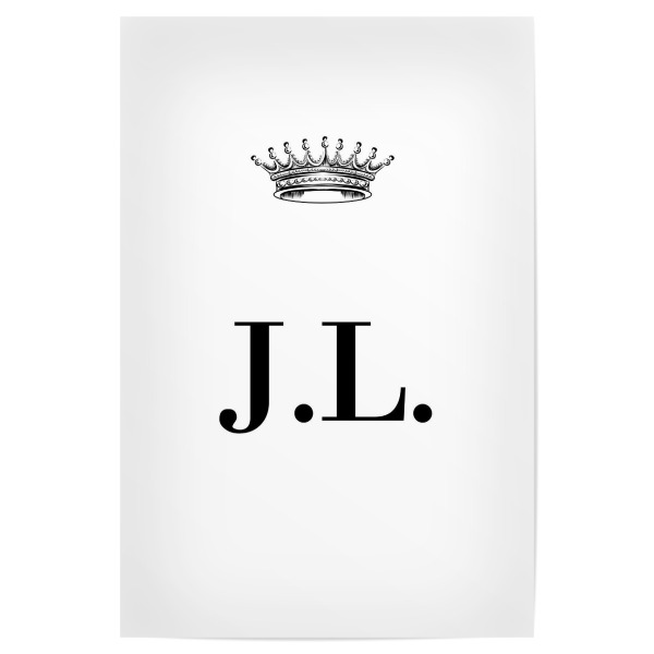 Poster "Queen JL" artboxONE - Schwarzweiß,Buchstaben