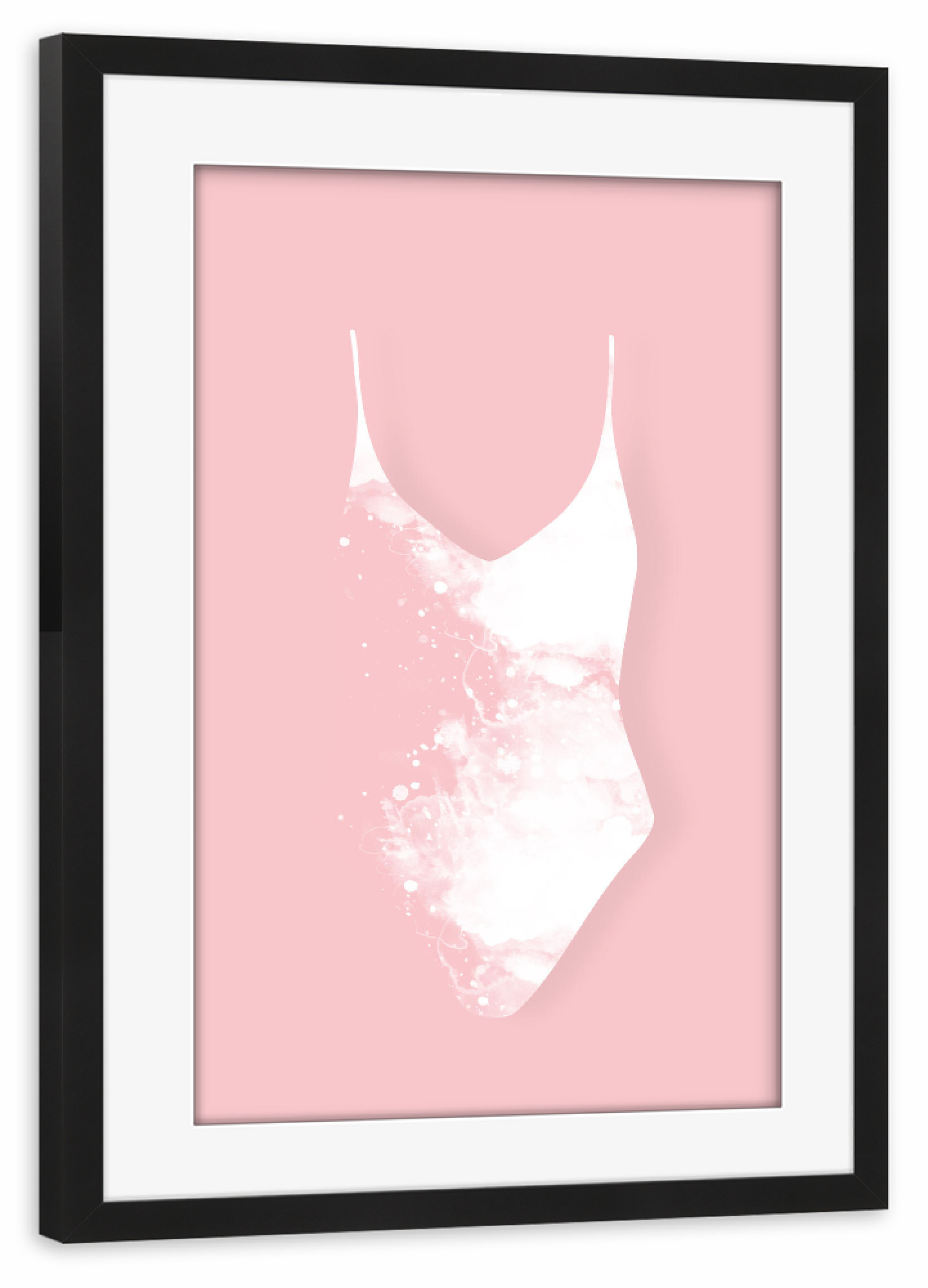 Poster mit Rahmen schwarz "Fashion Pieces - Swimsuit" artboxONE - Abstrakt,Fashion - Badeanzug,Mode,Fashion,Bikini