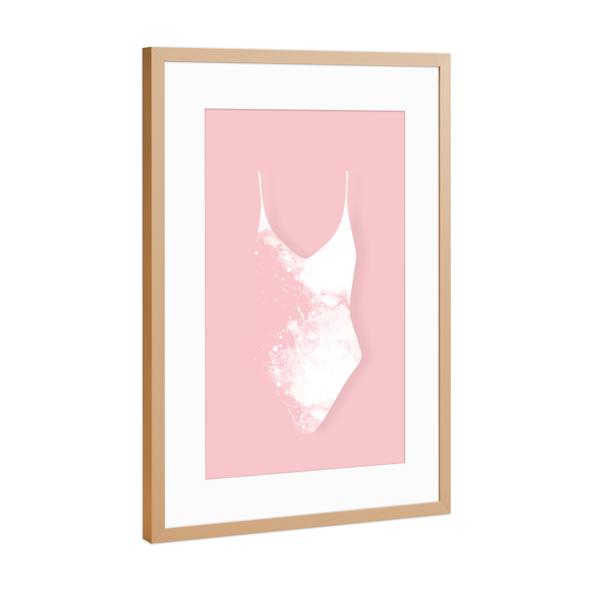 Poster mit Rahmen Kupfer "Fashion Pieces - Swimsuit" artboxONE - Abstrakt,Fashion - Badeanzug,Mode,Fashion,Bikini