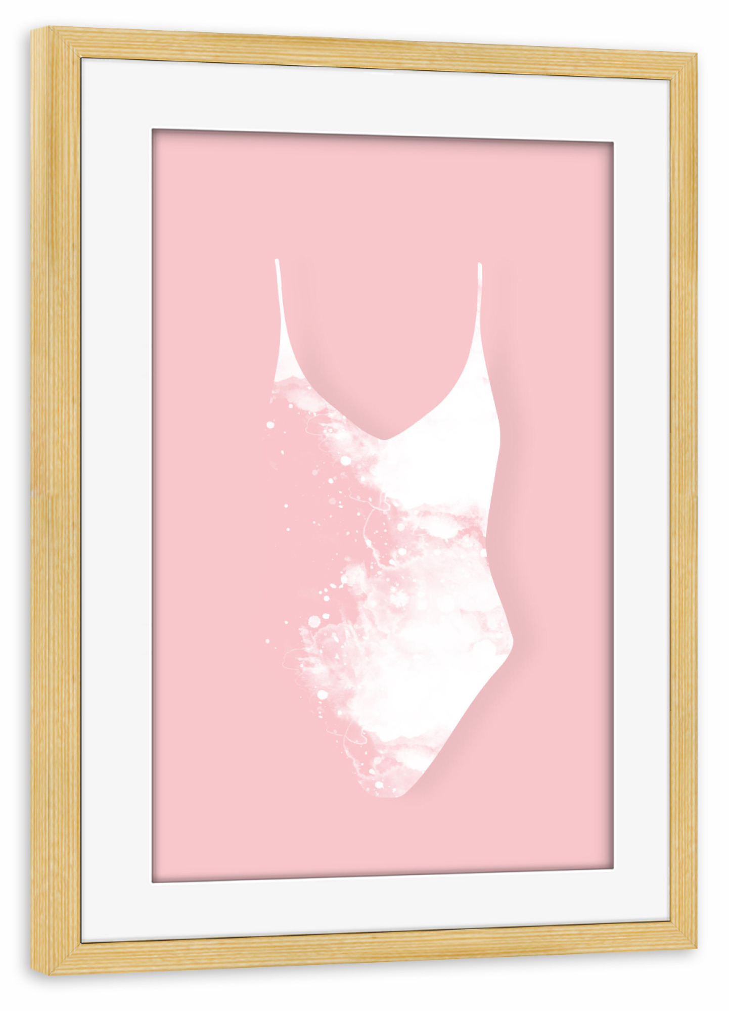 Poster mit Rahmen kiefer "Fashion Pieces - Swimsuit" artboxONE - Abstrakt,Fashion - Badeanzug,Mode,Fashion,Bikini