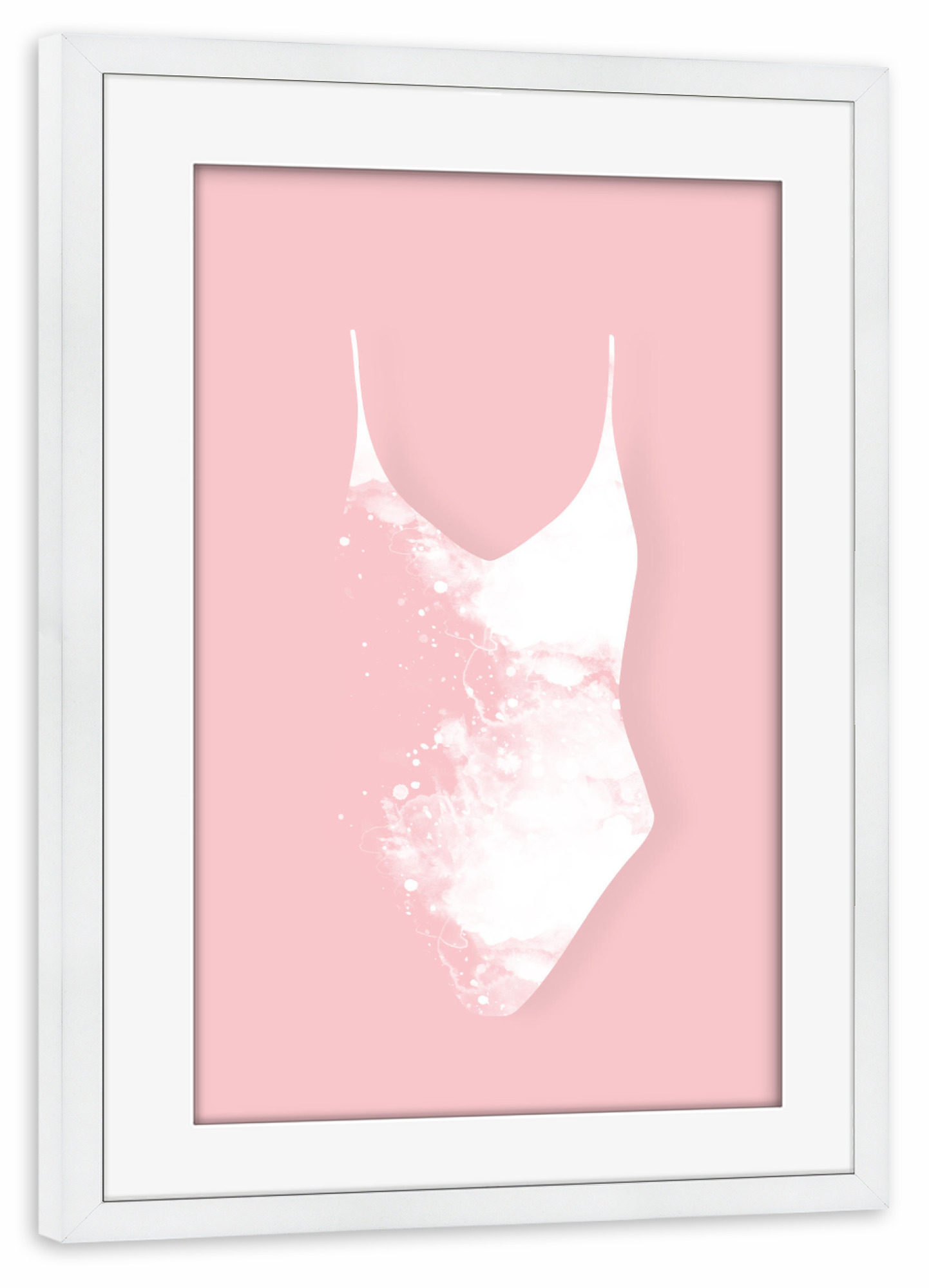 Poster mit Rahmen weiß "Fashion Pieces - Swimsuit" artboxONE - Abstrakt,Fashion - Badeanzug,Mode,Fashion,Bikini